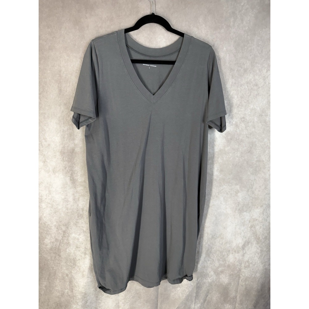 Universal Standard Form & Line Knit T-Shirt Dress In Gray Size S US 14-16